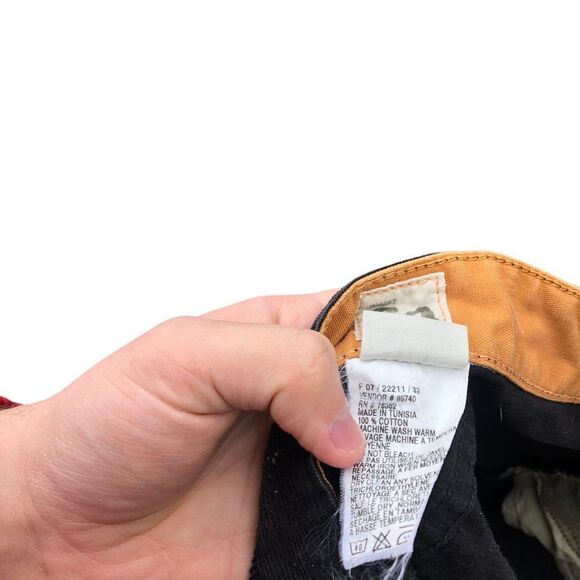 RARE Timberland Corduroy Pants Size 34 Black - Picture 5 of 9